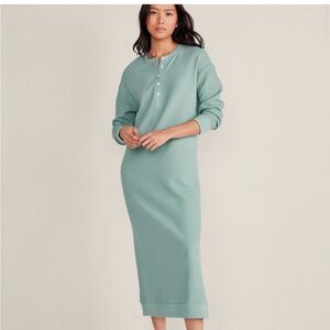 Mint Green Long Sleeve Midi Dress